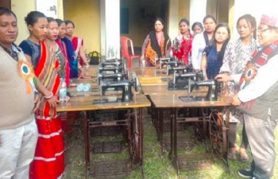 After autos, now free sewing machines distribution started by CPI-M backed  ADC  administration for women